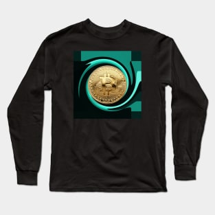 Bitcoin Gold Cryptocurrency Digital Assets Long Sleeve T-Shirt